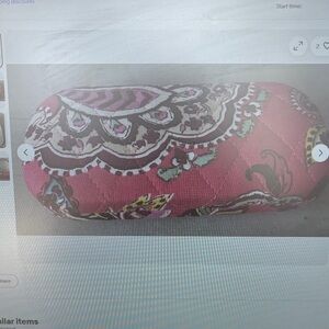 Vera Bradley Pink Paisley Quilted Glasses Hard Case